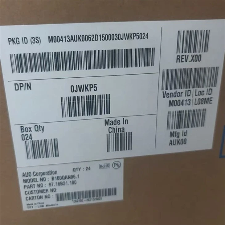B160QAN06.1 16.0 Inch 2560*1600 LCD Screen For Dell DP/N 0JWKP5 factory