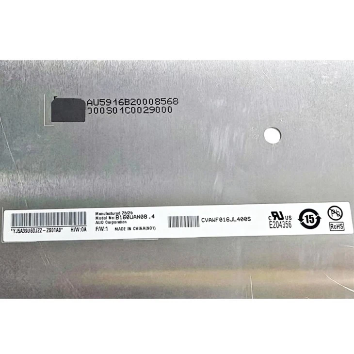 B160UAN08.4 16.0 Inch 1920*1200 TFT LCD Screen factory